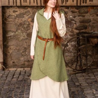 Robe portefeuille Runa, en vert