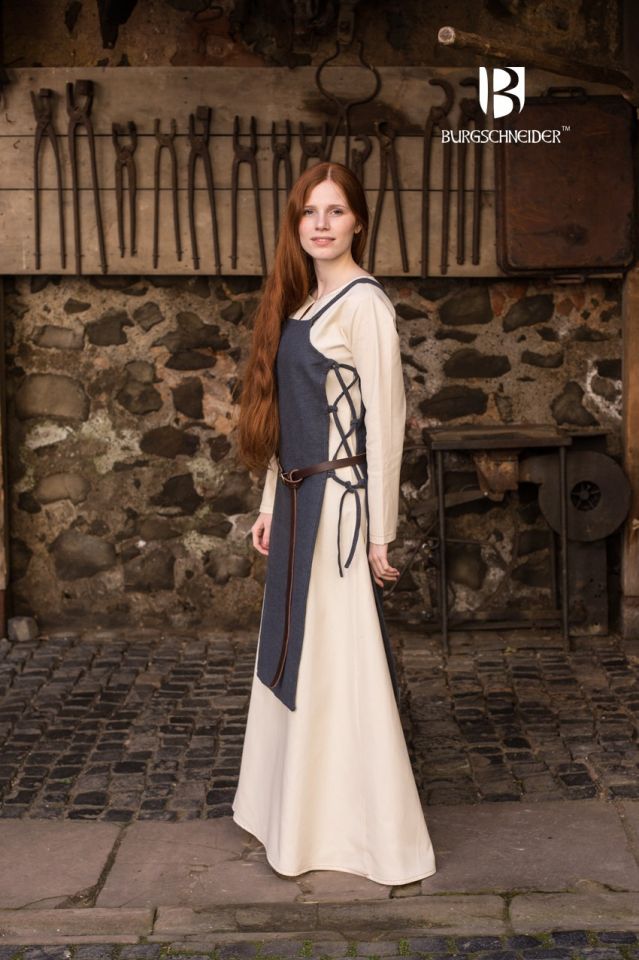 Robe tablier Gyda en gris – Image 2