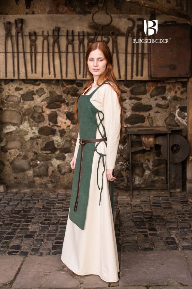 Robe tablier Gyda en vert – Image 4