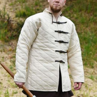 Gambison blanc à boucles