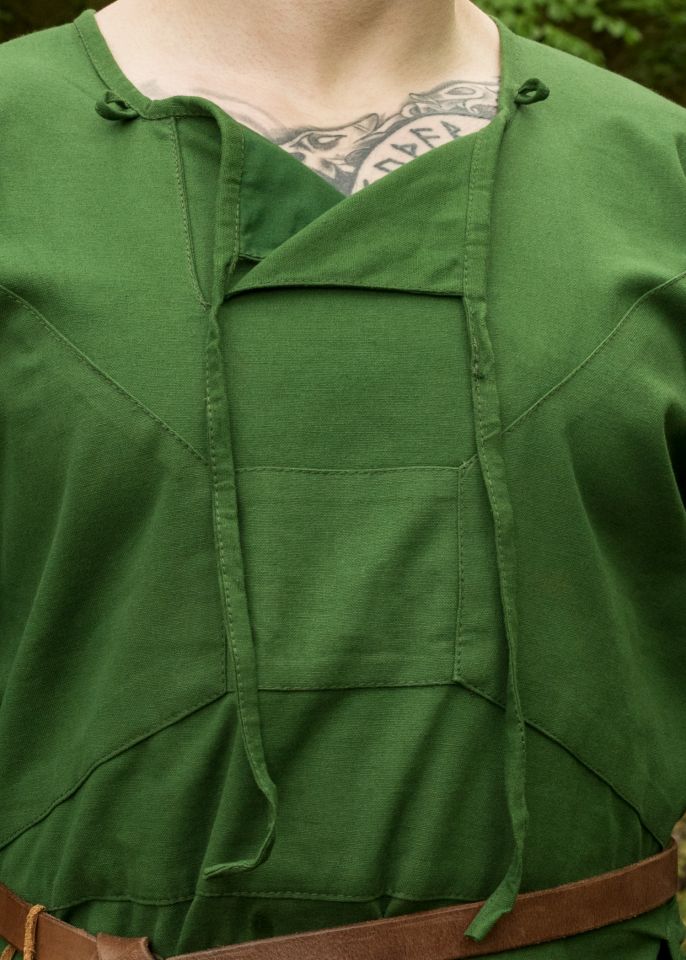 Reproduction Tunique Viking Viborg, en vert – Image 3