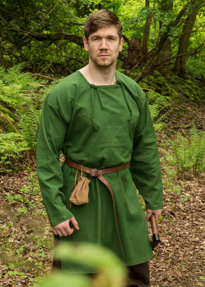 Reproduction Tunique Viking Viborg, en vert – Image 2