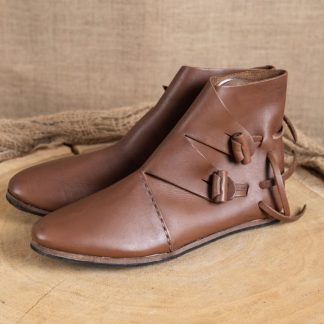 Chaussures Viking Jorvik avec semelle en caoutchouc en marron foncé