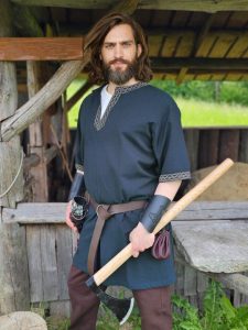 Tunique viking classique Arvid bleue