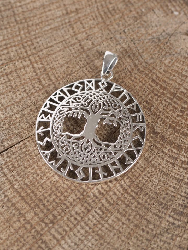Pendentif Arbre de vie et Runes Futhark – Image 2
