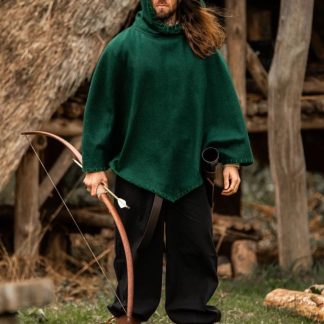 Capuchon en laine vert