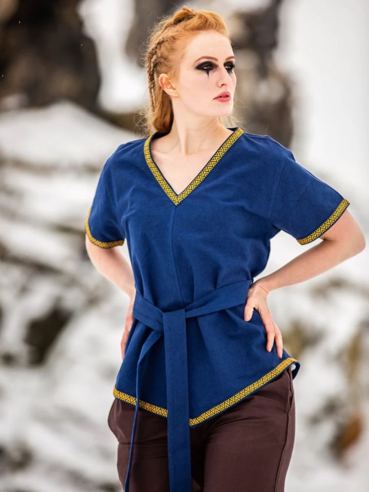 Tunique Viking Matilda en bleu – Image 5