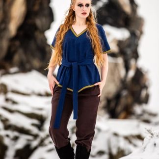 Tunique Viking Matilda en bleu