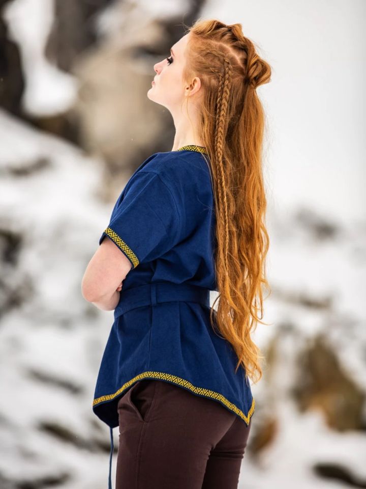 Tunique Viking Matilda en bleu – Image 2