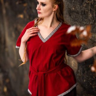 Tunique Viking Matilda en rouge