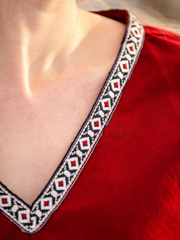 Tunique Viking Matilda en rouge – Image 4