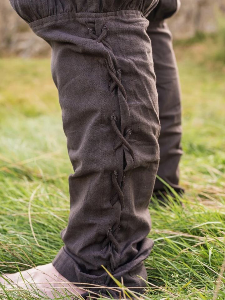 Pantalon en coton en marron – Image 3