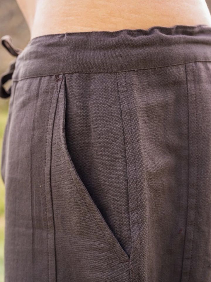 Pantalon en coton en marron – Image 5