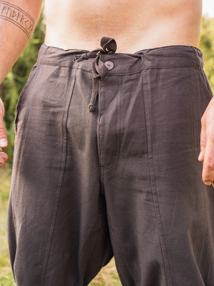Pantalon en coton en marron – Image 4