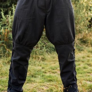 Pantalon en coton en noir