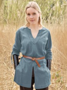 Tunique Ylva en gris-bleu