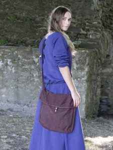 Besace en coton marron