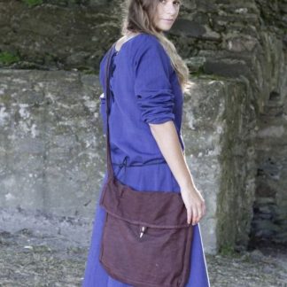 Besace en coton marron